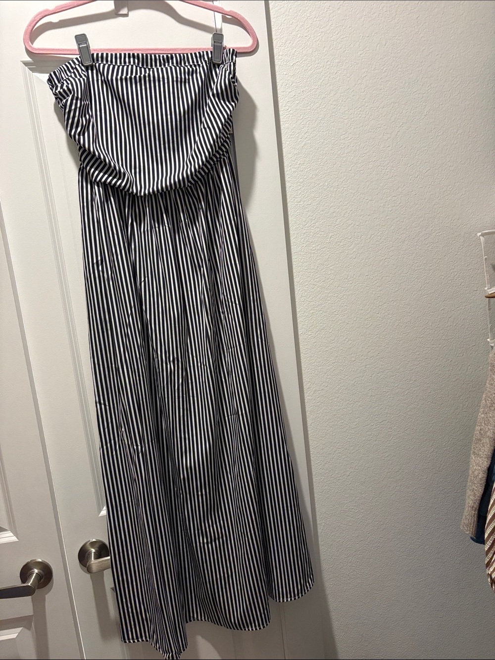 Amazon Women’s striped strapless maxi dress